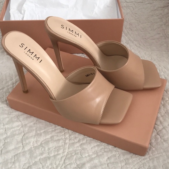 square toe mule heels